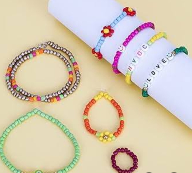 طقم سلسلة واسوره وخاتم خرز